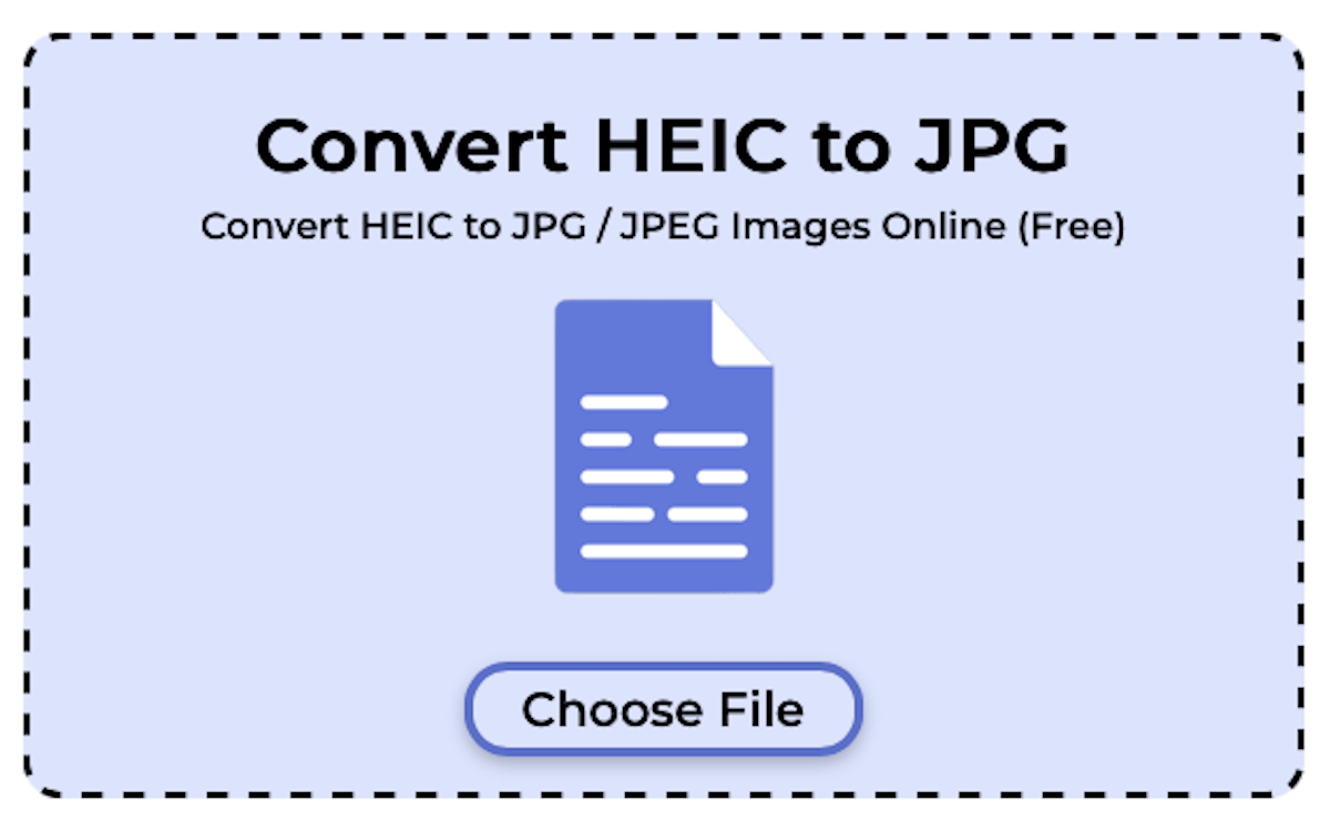 Convert HEIC to JPG Online